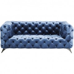 Sofa Look 180cm Velvet Blue